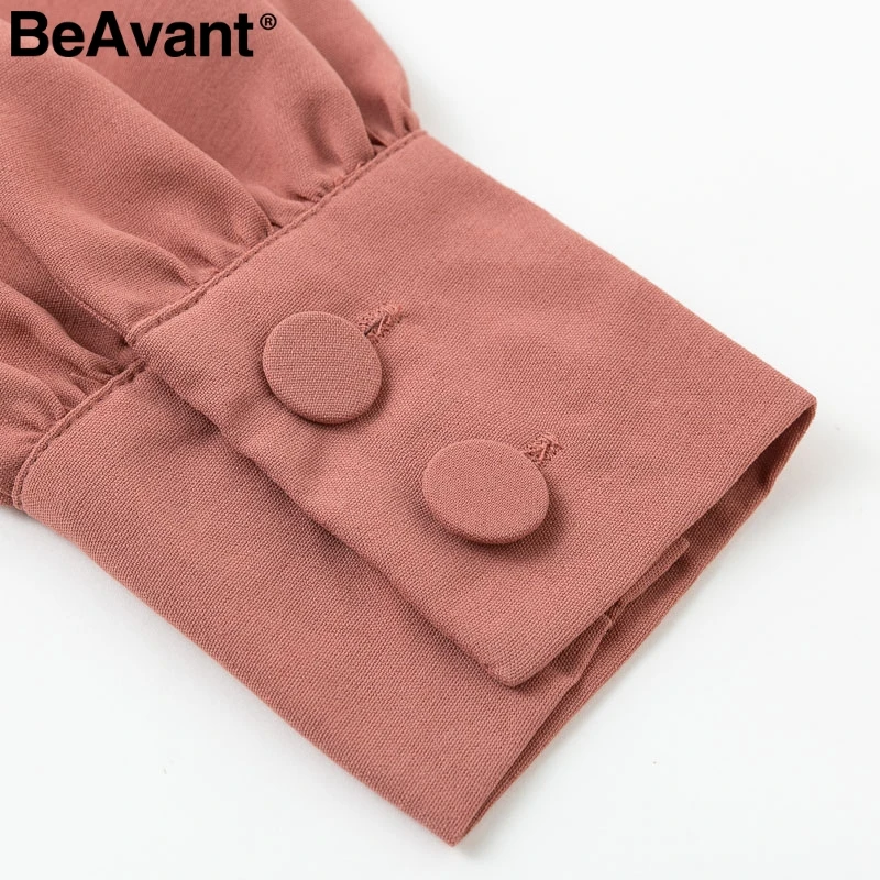 Женский винтажный комбинезон BeAvant Свободный с длинным рукавом поясом и карманами