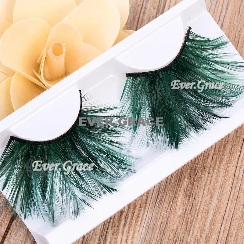 

ICYCHEER Fancy Long False Feather Eyelashes Makeup Eye Lashes Party Extension Cosmetics