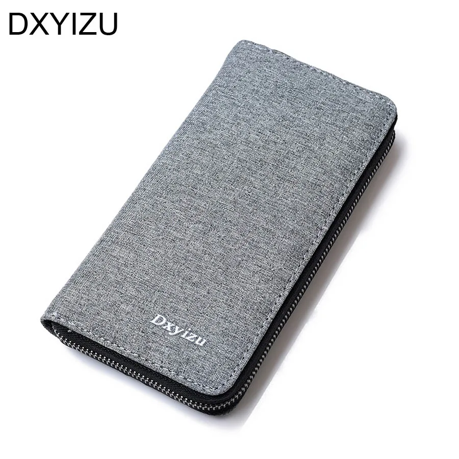 zip wallet men long design business card holder woman black purse designer man wallets male ...