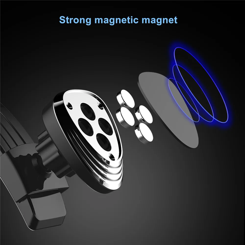  Magnetic Phone Holder for Car Dashboard Windshield Adjustablet Vehicle Phone Stand For iPhone8 XS X