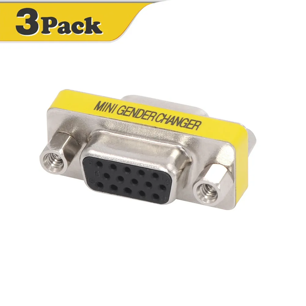 Buy HD15 VGA SVGA connectors Female to Female Mini
