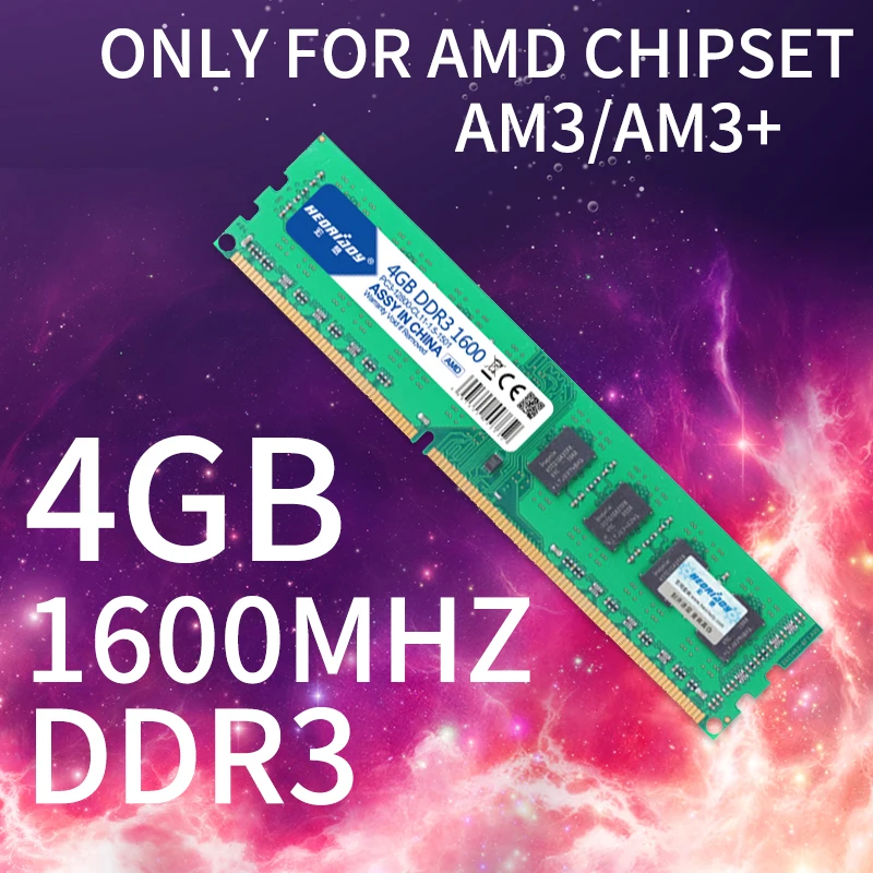 

HEORIADY DDR3 4GB 1600 MHz PC RAM DESKTOP JUST FOR SOCKET AM3/AM3+ COMPATIBLE 1333 2GB 8GB