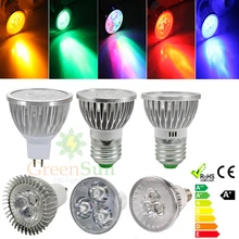 GU10 MR16 E14 E27 3W светодиодный энергосберегающий Точечный светильник Рождественская лампочка вечерние бар КТВ декоративный светильник лампы