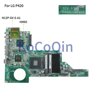 

KoCoQin Laptop motherboard For LG P420 P42 Mainboard DA0QLCMB8D0 N12P-GV-S-A1 512M HM65