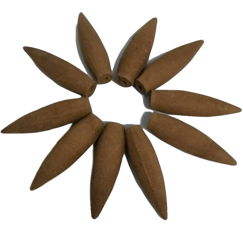 10PcsBag Super Size Long Backflow Incense Cones 70mm 7.5g Agarwood Reflux Tower Incense Cones Household Aroma Spice (3)