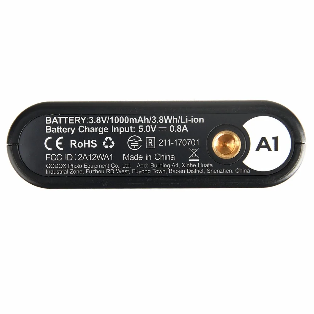 Флэш память в наличии Godox A1 для смартфона с беспроводной системой 2 4G TTL Bluetooth
