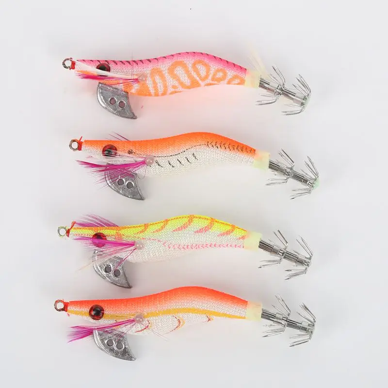 

New 4pcs / lot Outdoor Fishing Lure Squid Jigs Exported Fishing Tackle 26.5g/13.5cm Fishing Bait 7
