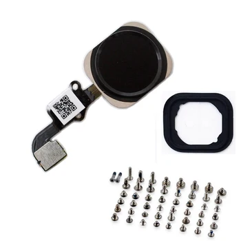 

3pcs/set Home Button Key Flex Cable Assembly with Rubber Ring + full set screws Replacement Part for IPhone 6 6 Plus 6s 6s Plus