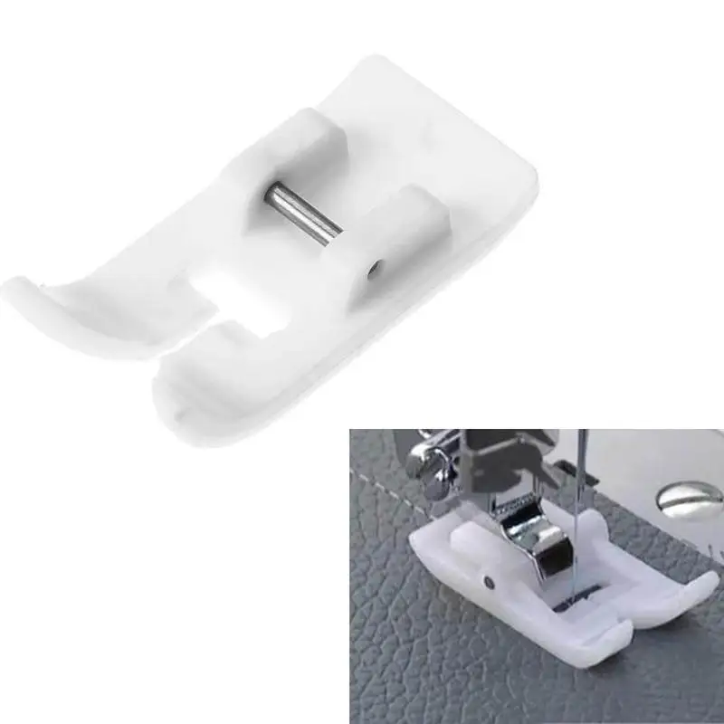 

1PC Plastic Leather Presser Foot Domestic Sewing Machine Parts Non-stick Presser Foot Household Sewing Supplies Accessories
