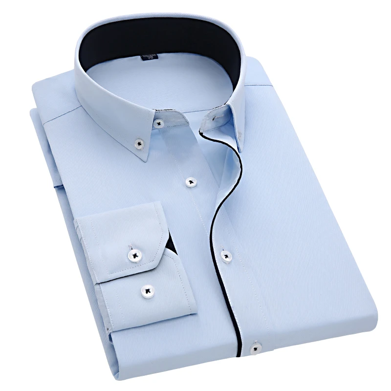 New Arrival Button Down Collar Dress Shirt Men Business Formal Shirt