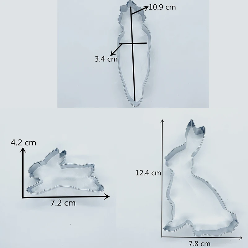 KENIAO кролик морковь- Резак для печенья- Печенье / Помадка / Кондитерские изделия / Хлеборезки- Нержавеющая сталь