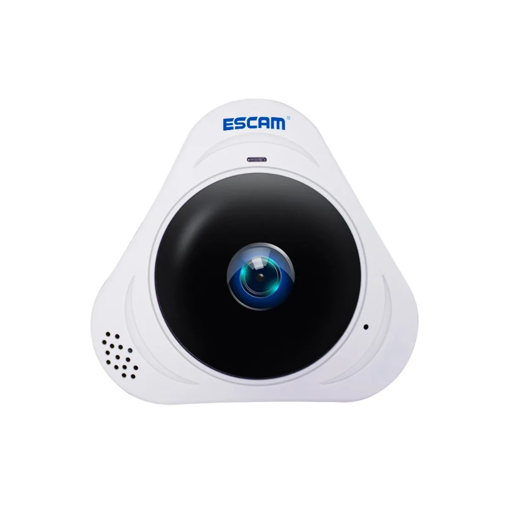 

ESCAM Q8 960P 1.3MP 360 Degree Fisheye WIFI IR Infrared Camera VR Camera With Two Way Audio/Motion Detector Support 128G SD card