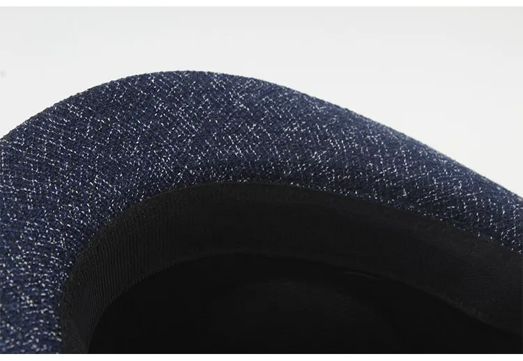 Hat gangster Hat men felt  fedora Hats for men women 58 cm adjustable  (18)