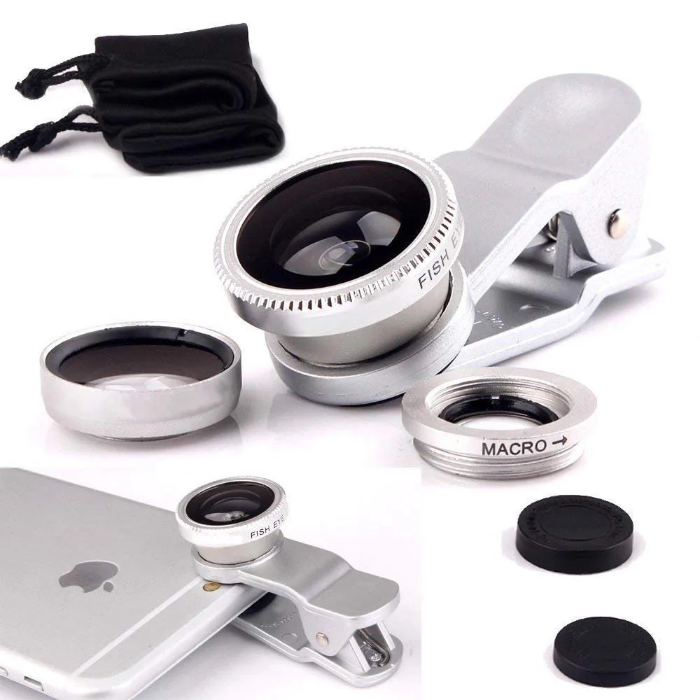 Универсальный телефон объектив камеры 3 в 1 телефон Объективы комплект с 180 Рыбий глаз супер широкий угол 10X Макро для iPhone samsung смартфон
