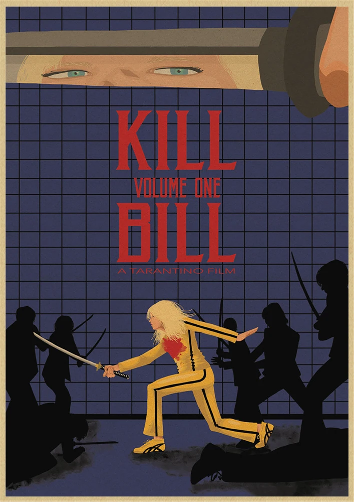 Kill Bill Vol.1 классический Квентин фильм крафт-бумага постер для бара/Кафе Ретро плакат декоративной живописи