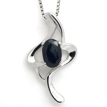 

Collier Qi Xuan_Dark Blue Stone Simple Elegant Pendant Necklace_Real Necklace_Quality Guaranteed_Manufacturer Directly Sale