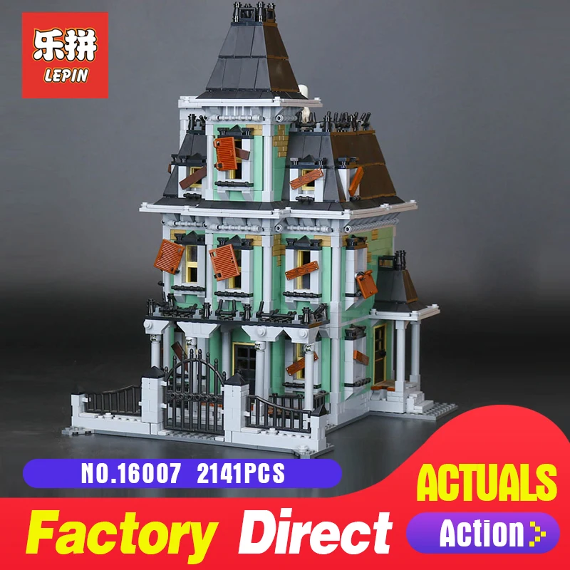 

Lepin 16007 2141Pcs Monster fighter The haunted house Model set Building Blocks Model kits LegoINGlys 10228 for Christmas Gifts