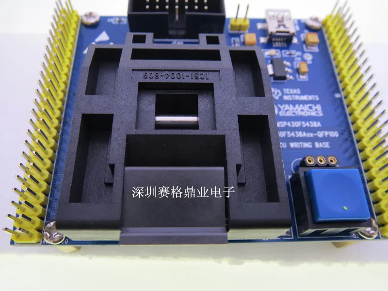 ethernet cable tracer Clamshell 100%New&Original MSP430F5438A QFP100 YAMAICHI  IC Burning seat Adapter testing seat Test Socket test bench network wire tester