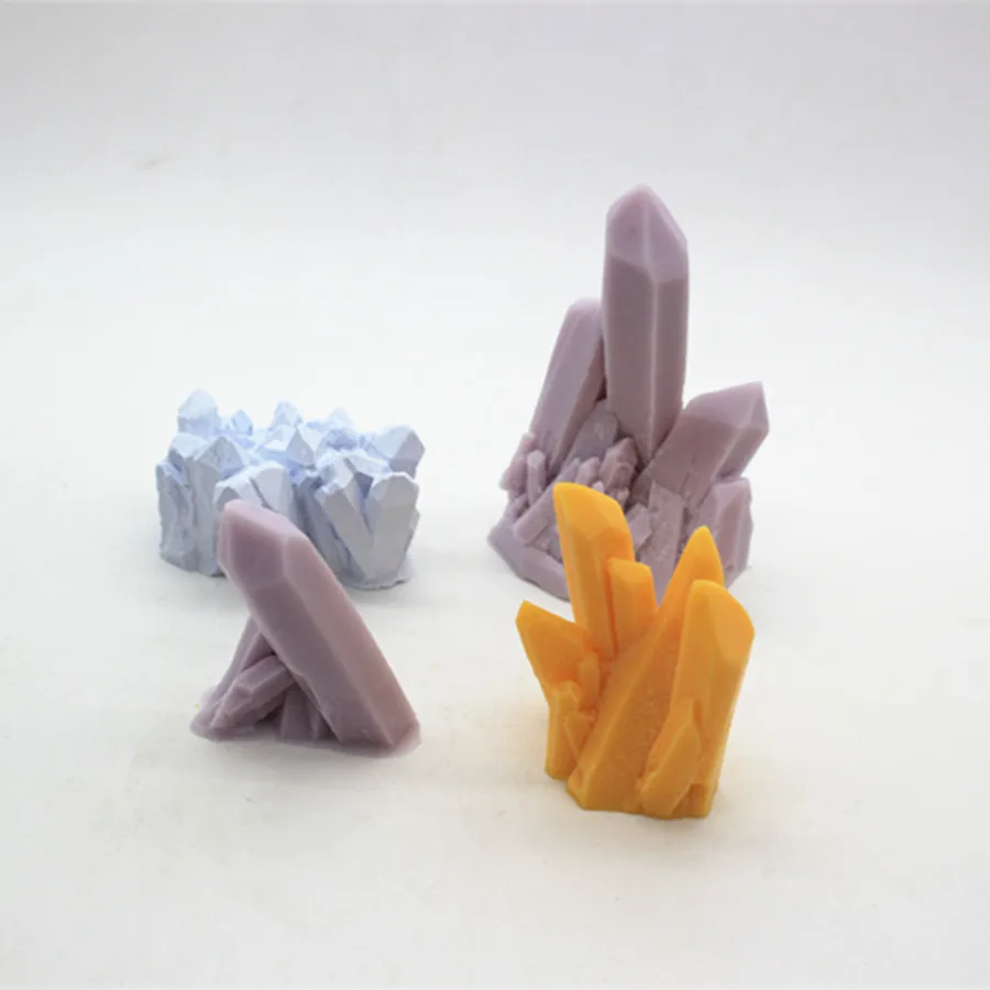 3D Coral sugar Resin silicone mold diamond crystal pillar iceberg aromatherapy plaster Craft Clay mold