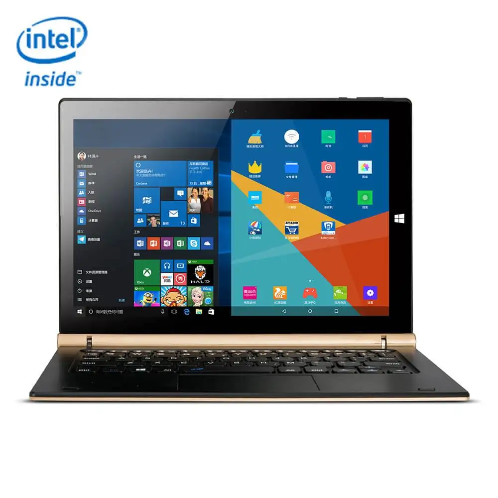 oBook 20 Plus 2 in 1 Tablet PC 10.1 inch laptops Dual OS Windows 10 + Android 5.1 tablets 4GB/64GB Quad Core 1.84G notebook