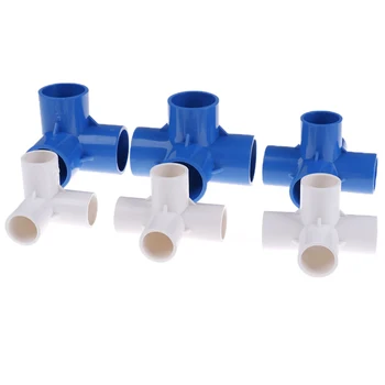 

Inner Dia. 20/25/32MM Socket PVC Tee Stereo 4Ways 5Ways Connector Water Pipe Joint Hose Repair 2 Color Available Hot Sale!