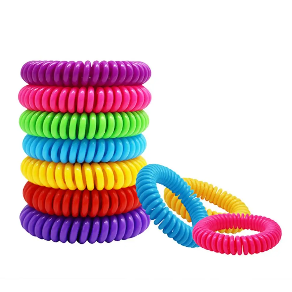10pcs+6pcs Cartoon Mosquito Repellent Bracelet Anti-Mosquito Stickers Mosquito Killer for Children Kids Baby Adult