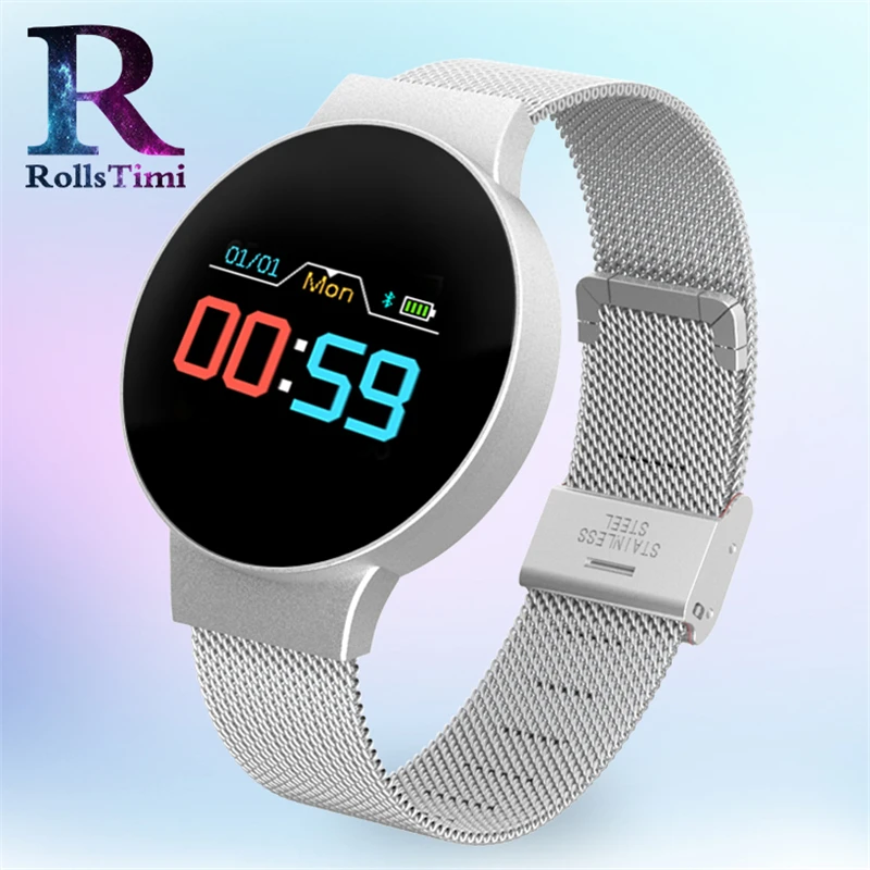 

New Women Smart Watch Sport Waterproof Pedometer Heart Rate Blood Pressure Sleep Monitor Color Screen Smart Wristband R11