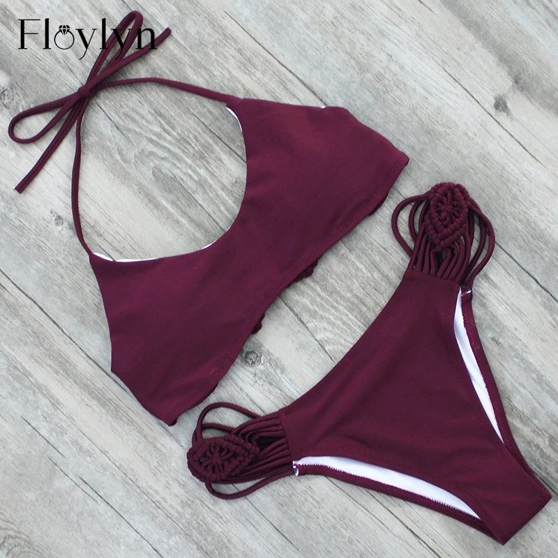 

FLOYLYN Hot Sexy Bikini 2017 Swimwear Women Swimsuit Bathing Suit Biquini Bikini Set Bandage Swim Suit Maillot De Bain Femme