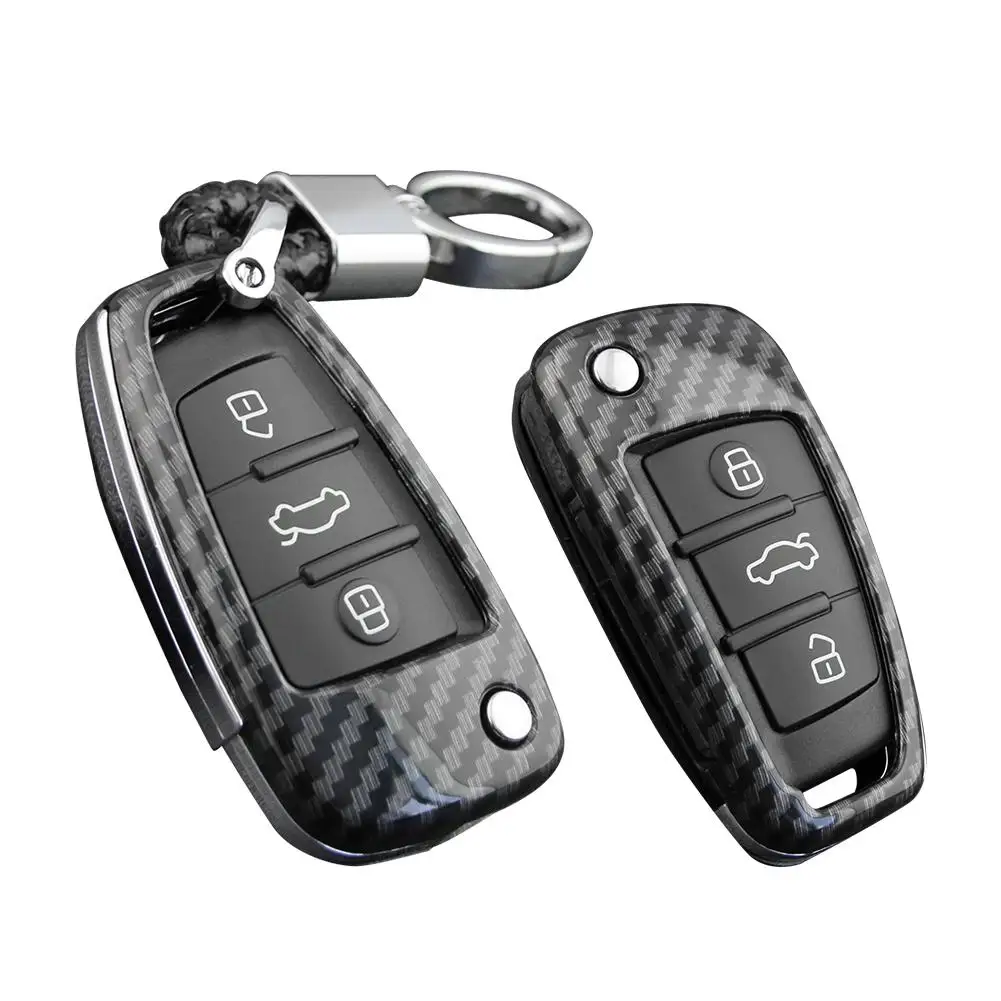 

Key Case Fob Bag Holder ABS Hard Shell Cover Parts Fit For 2011-2018 for Audi A1 And C6 A7 A8 R8 A1 A3 A4 A5 Q7 A6 C5 Etc