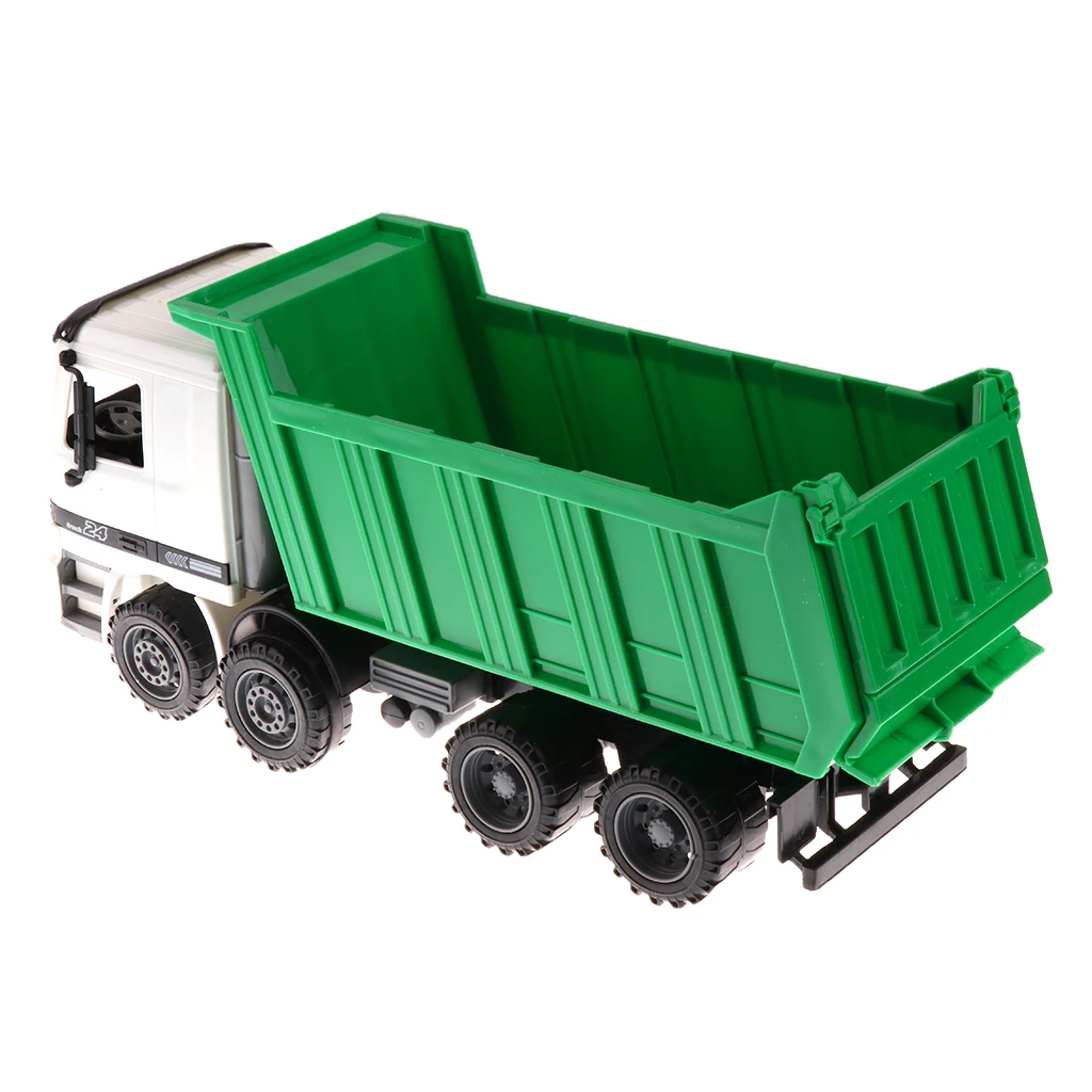 1/22 Plastic Friction Powered Dump Truck Construction Vehicle Toy Dump TruckExcavator Bulldozer Street Sweeper for Kids