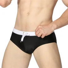 Мужские плавки Треугольные бикини спортивные шорты пляжные дышащие штаны сексуальные с низкой талией для геев трусы шорты для купания в стиле пэчворк