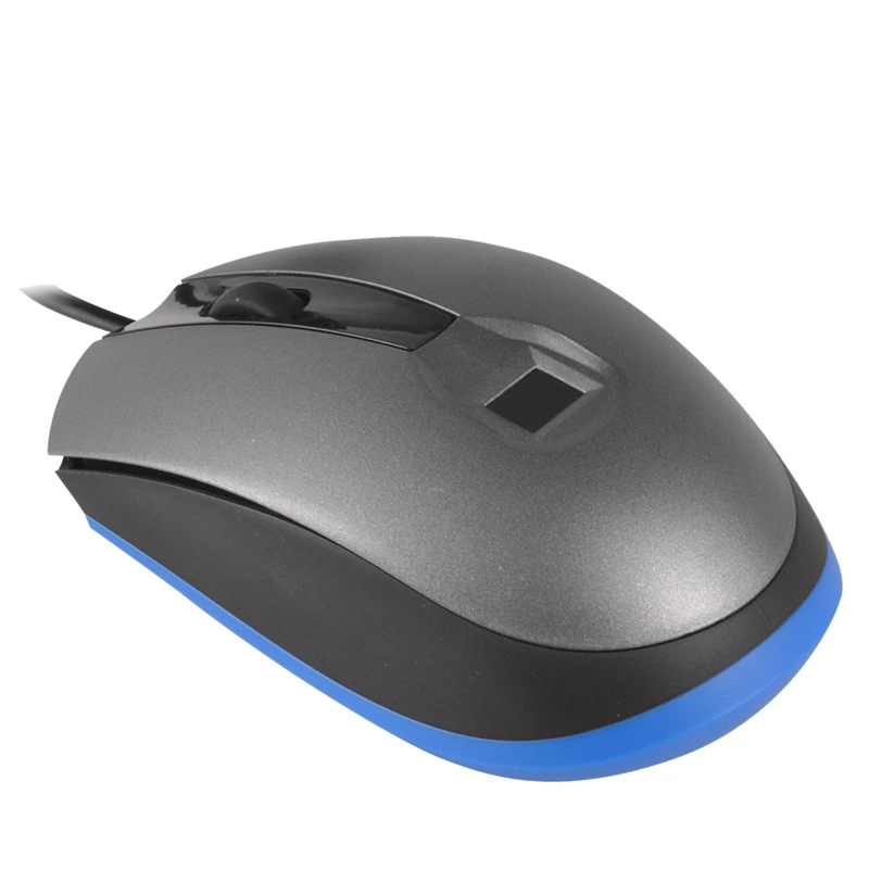 

Fingerprint Mouse Replace Input Password Wired Optical Ergonomic Game Work Mouse For Pc Laptop Computer Silence Gaming Mice