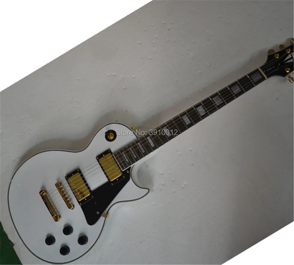 

LP Custom White Color China Electric Guitars Freeshipping