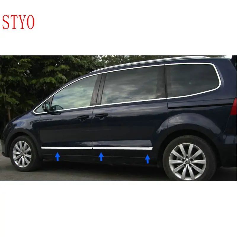STYO нержавеющая сталь автомобильная Вверх Дверь боковой корпус молдинг крышка