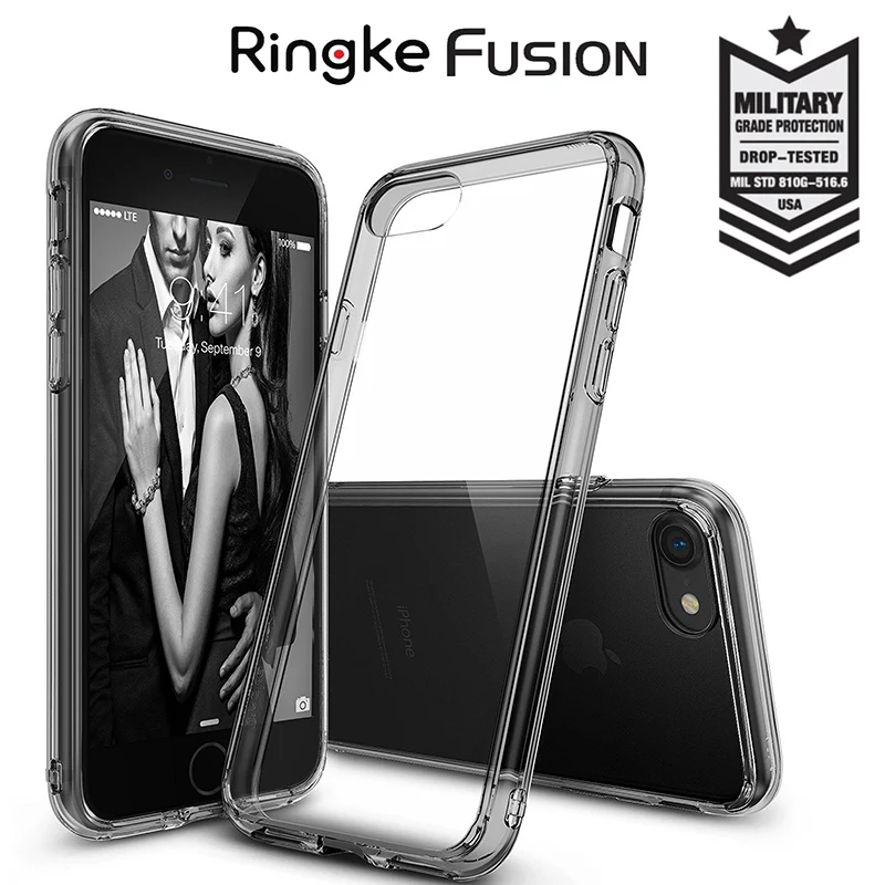 Original Ringke Fusion for iPhone 7 7 Plus Case Premium Drop Protection PC Crystal Silicone Hybrid