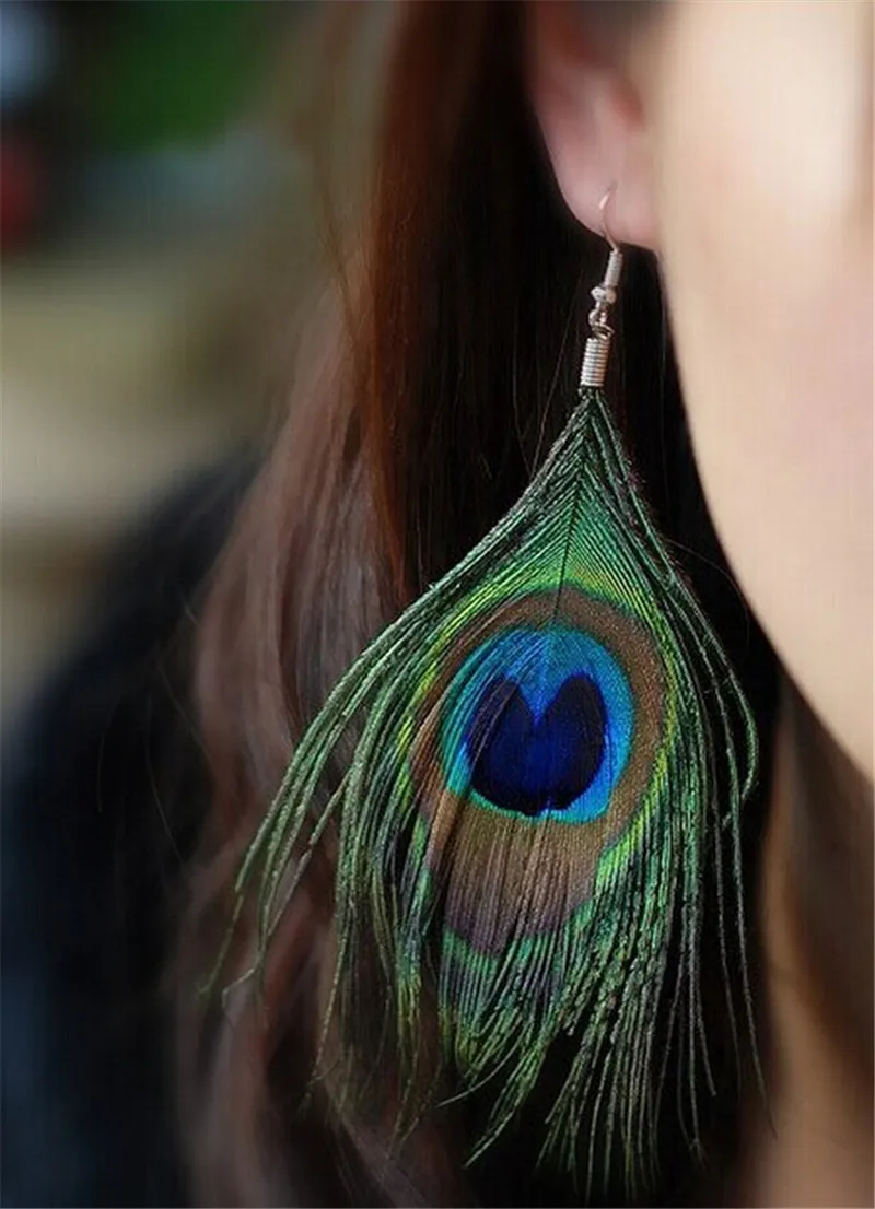 Bohemian Long Feather Drop Dangle Earrings For Women Beaded Handmade Carved  Heart Enameled Earrings Boho Vintage Indian Jewelry – the best products in  the Joom Geek online store