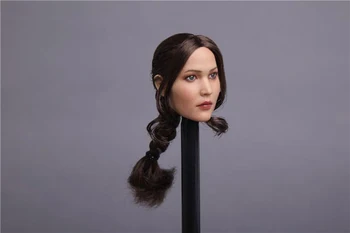 

1/6 Katniss Yves Dean Head Sculpt with Pigtail for Women bodies 12 inches toys gifts collections
