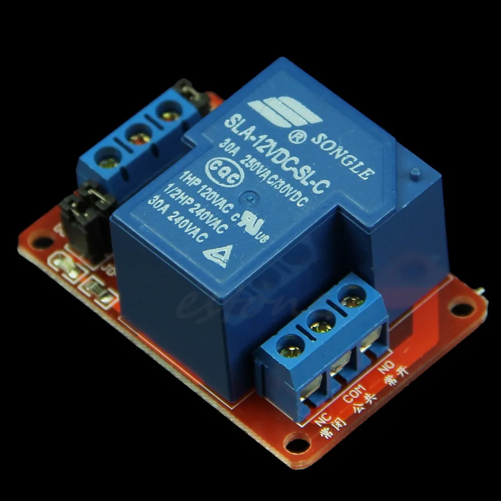 

New 30A 12V 1-Channel Relay Module Board With Optocoupler H/L Level Triger New