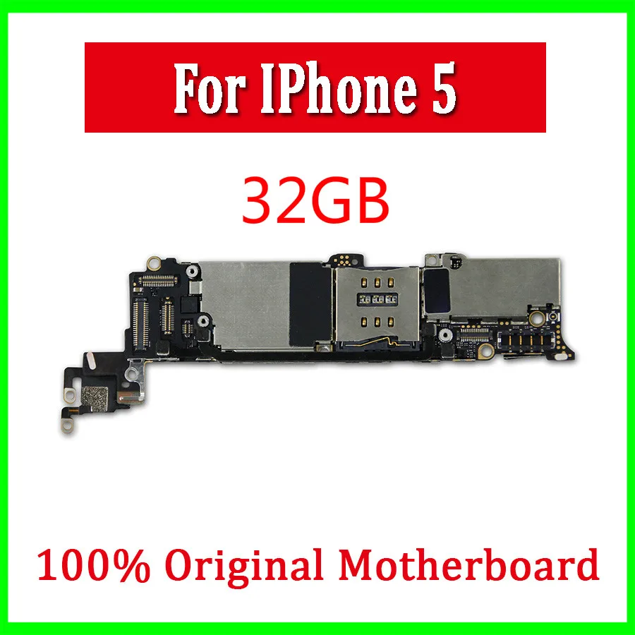 

32GB With Full Chips Original Unlocked for iphone 5 Motherboard 100% Original for iphone 5 5g Logic Main Board