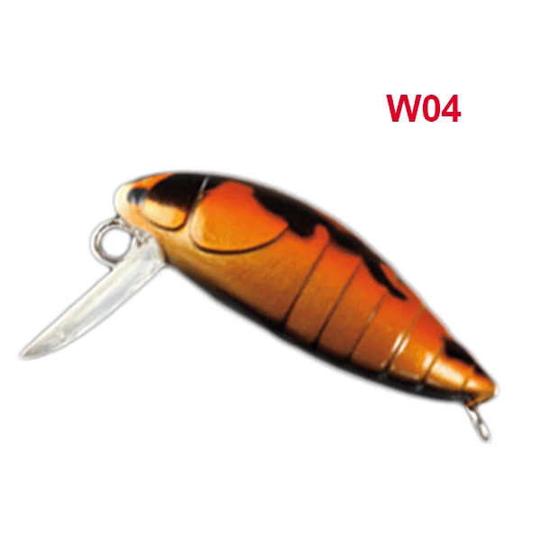 Noeby кренкбейт рыболовная приманка 28 мм/2 г плавающая 0-0,3 м искусственные насекомые приманки высокочастотный крючок VMC Pesca Leurre Souple Bache воблеры - Цвет: W04