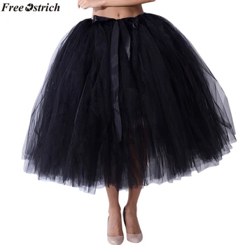 

FREE OSTRICH Women's ladies big swing mesh high quality tutu skirt solid color skirt princess bridesmaid dress skirt