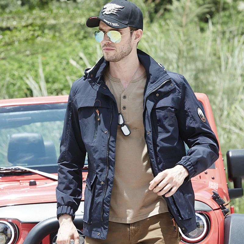 

TOP Quality 2019 New Jacket Men Spring Autumn Winter Casual Solid Colors Outwear Plus Size M-4XL 5XL