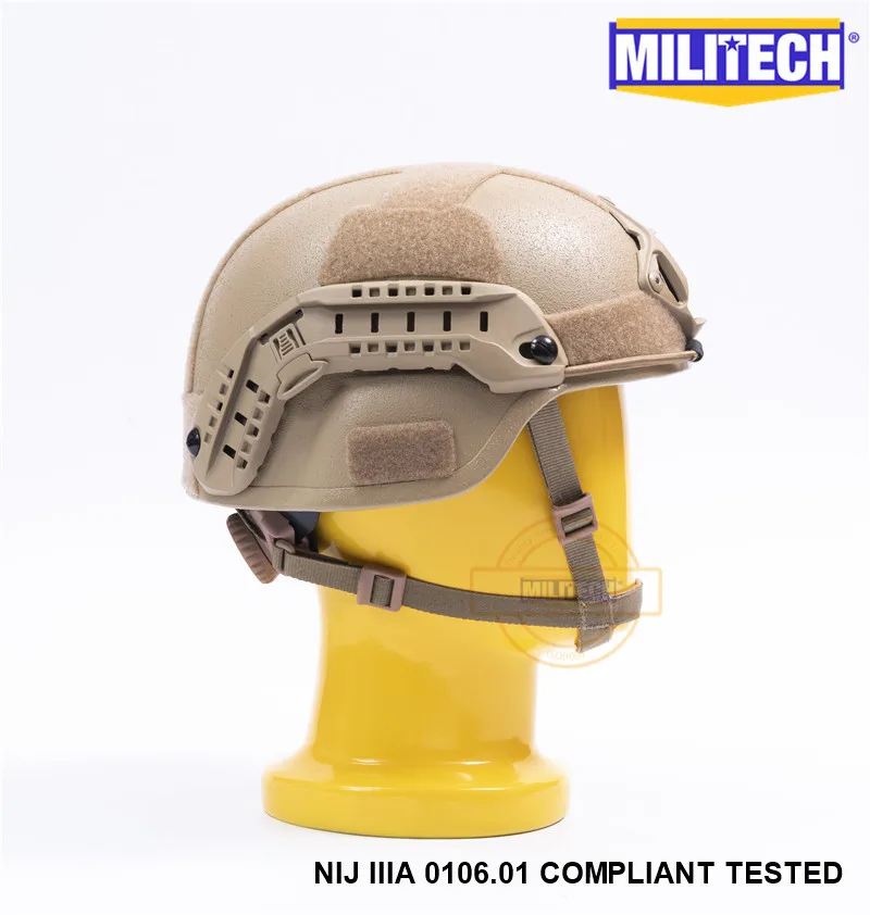 MILITECH Desert Tan DE MICH NIJ level IIIA 3A Тактический пуленепробиваемый арамидный шлем ACH ARC OCC