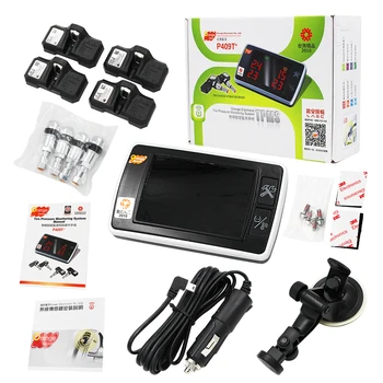 

Orange Wireless Tire Pressure Monitoring System,BAR/PSI/KPA 4 Internal Sensors TPMS, Real-time Transmitter Diagnostic P409S