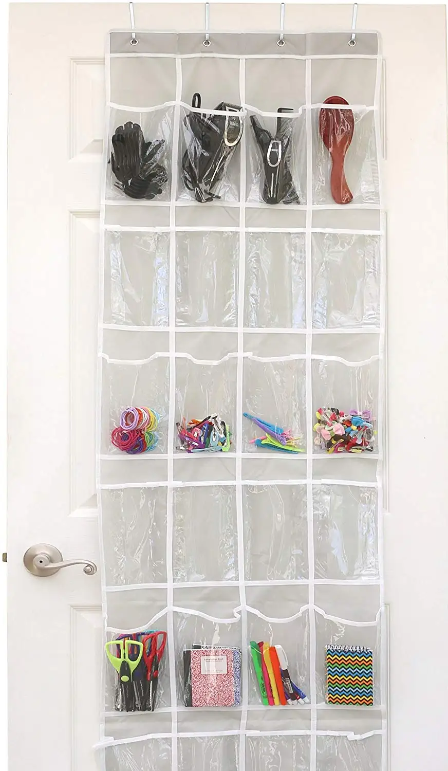 kids shoes organizer on 24 Pockets Crystal Clear Over The Door Hanging Shoe Organizer Shoe Racks Organizers Aliexpress
