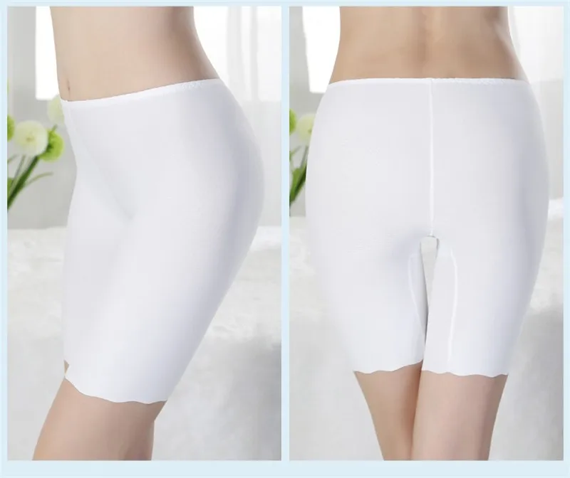 2017 Summer The Best Hot Safety Short Pants Elastic Ice Silk Seamless Women Underwear Women's Boxer Trunk (17)