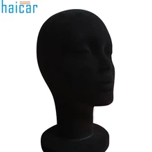 Модель 1 шт. женский стирофомовый пены стекающая головка модель парик подставка для очков Черный Новое поступление D26