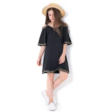 Dress Girl 10 12 Years Summer Causal Black Sleeveless Princess Party Little Girls Kid Elegant Clothing Teenage Dress 8 14 Years Dress Girl 10 12 Years Summer Causal Black Sleeveless Princess Party Little Girls Kid Elegant Clothing Teenage Dress 8 14 Years