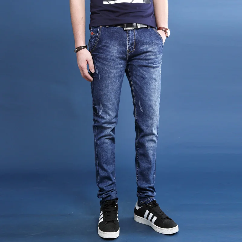 Lguc.H New Blue Men Jeans High Quality Famous Brand Slim Men's Jeans ...