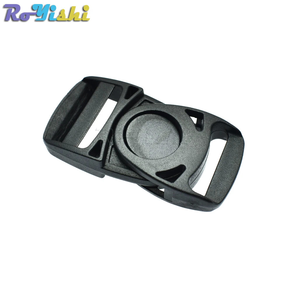 10pcs/pcak 3/4"Plastic Side Release Center Buckles Swing Head Swivel